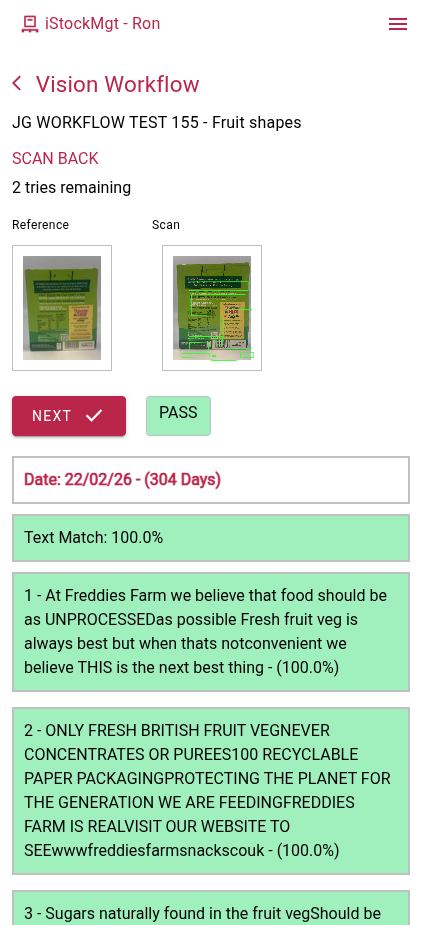 Back Image Verification